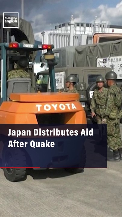 Japan Distributes Aid After Quake