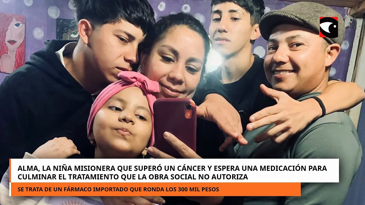Alma, la niña que superó un cáncer, espera una medicación que la obra social no autoriza