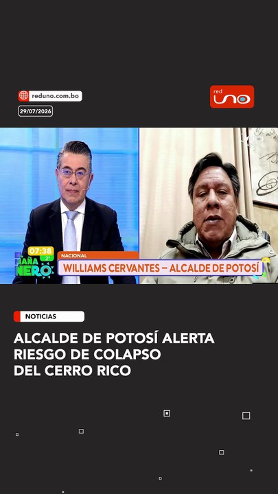 Alcalde de Potosí alerta riesgo de colapso del Cerro Rico