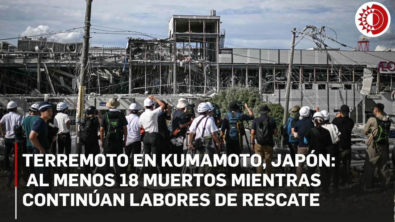 Japón eleva el número de víctimas a 18 tras el sismo en Kumamoto