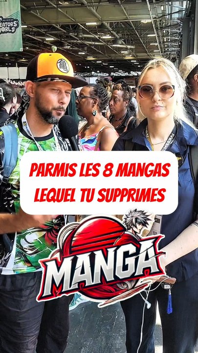 Parmis les 8 mangas lequel tu supprimes