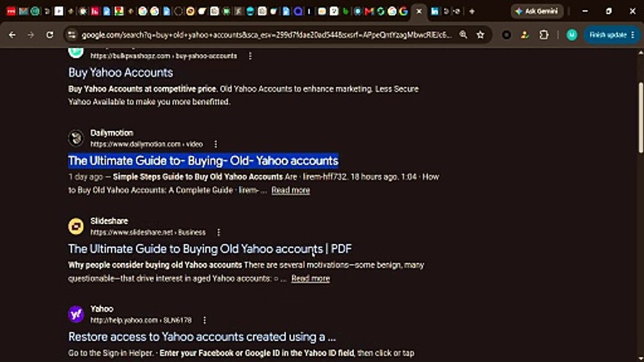 The 10 Sites Guide to Buying Old Yahoo Accounts in