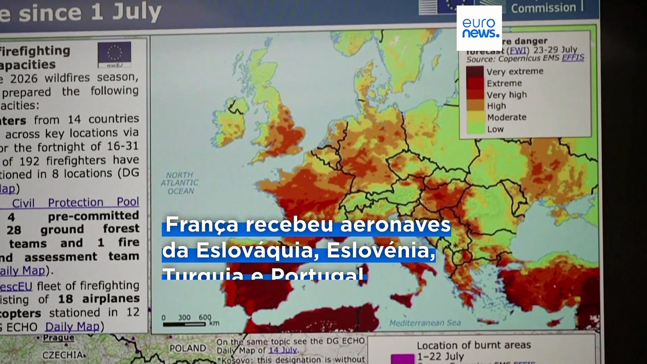 União Europeia coordena resposta a incêndios em França e Espanha