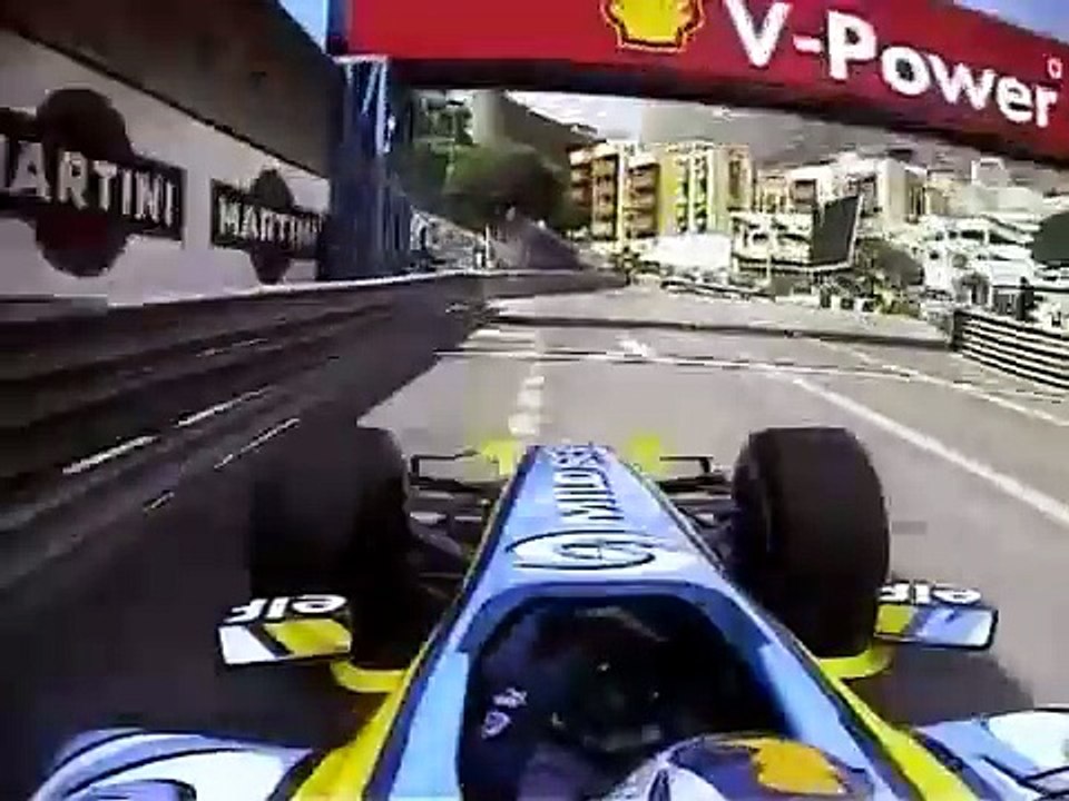 F1 – Fernando Alonso (Renault V8) Onboard – Monaco 2006