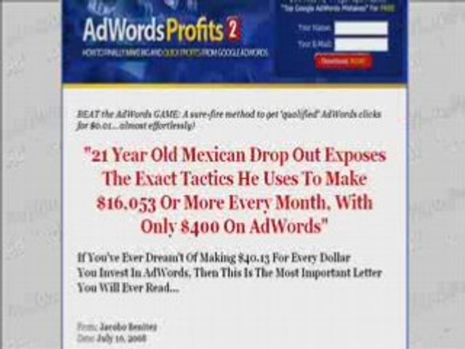 Adwords Profits 2 - Start Paying Little For Your Ads ...