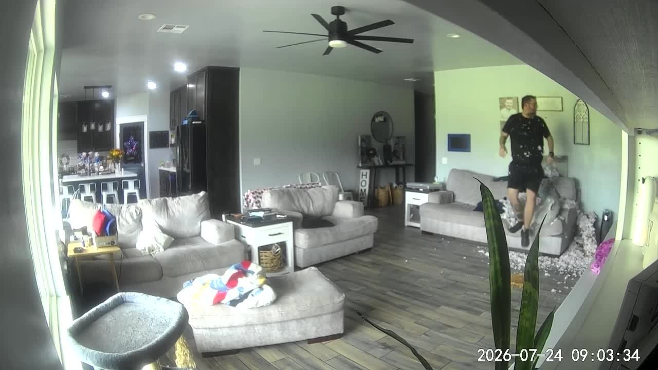 Man Falls Through Ceiling While in Attic