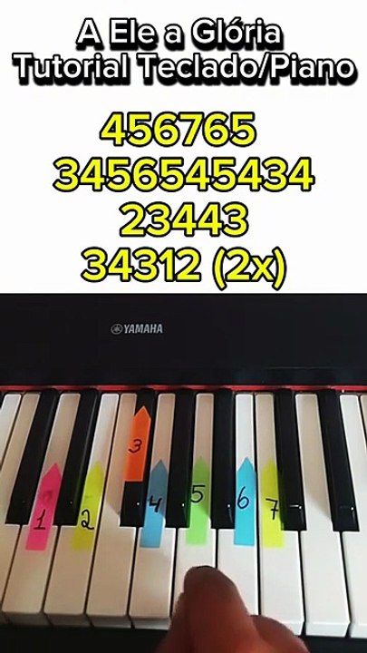 A Ele a Glória - Tutorial Gospel Teclado