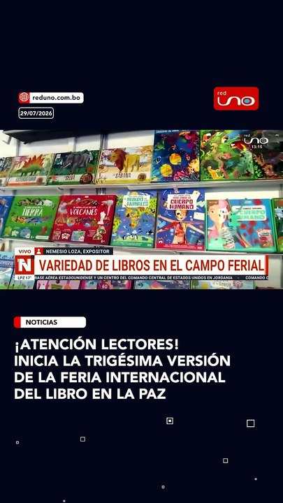 ¡Atención lectores! Inicia la trigésima versión de la Feria Internacional del Libro en La Paz