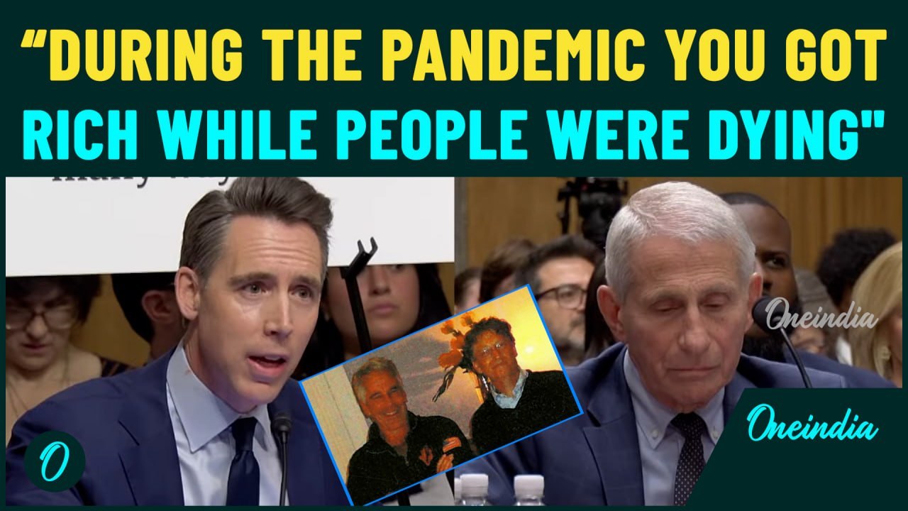 ‘You Got Rich While People Were Dying’: Hawley’s BLISTERING Attack on Dr Fauci After Millions Killed