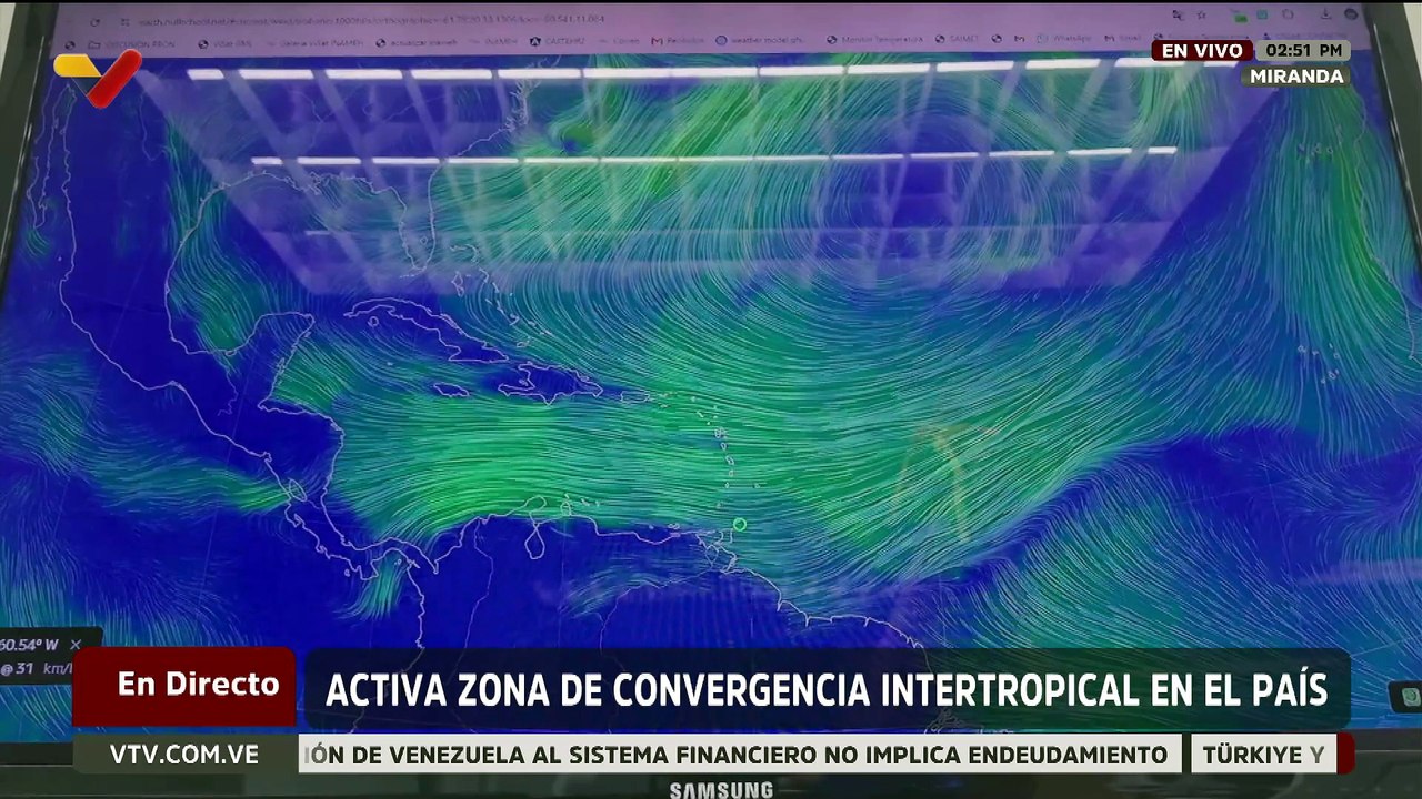 Se activa Zona de Convergencia Intertropical por el paso de la onda N° 31