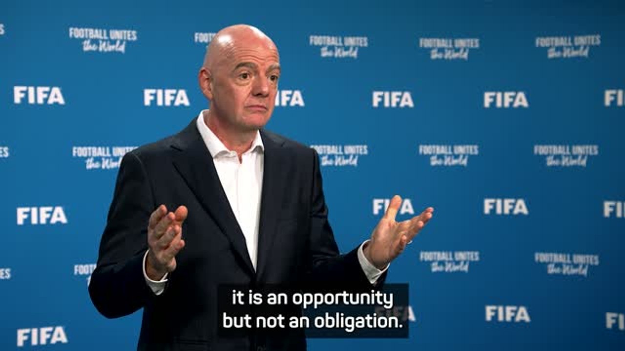 World Cup sell-off plan 'an opportunity, not an obligation' - Infantino