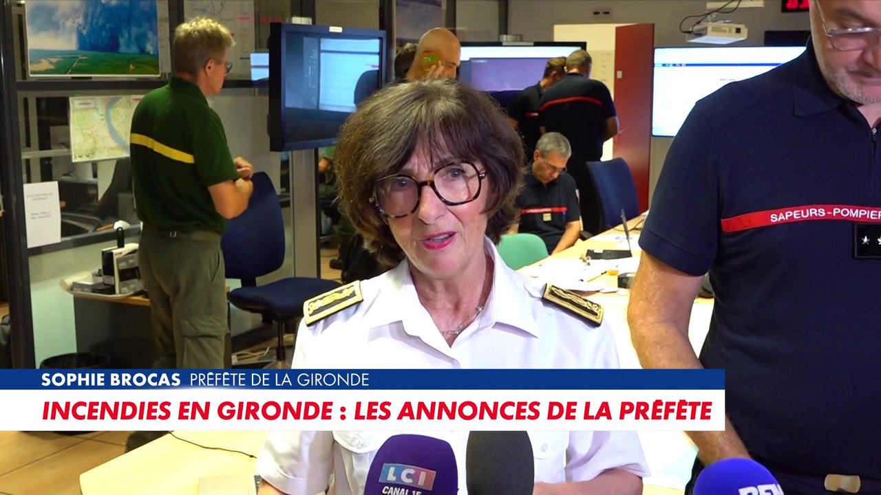 Sophie Brocas, préfète de la Gironde : «Le feu n'a pas progressé»