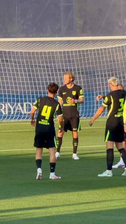 Los primeros minutos de Hjuldmand con el Atlético de Madrid