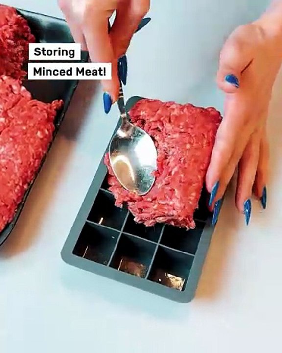 Portion & freeze minced meat like a pro☝️