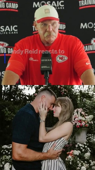 Andy Reid reacts to Taylor Swift and Travis Kelce's wedding