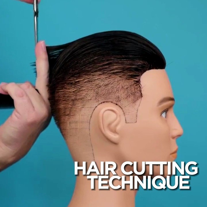How to cut men's hair with scissors!