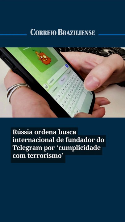 Rússia ordena busca internacional de fundador do Telegram por ‘cumplicidade com terrorismo’
