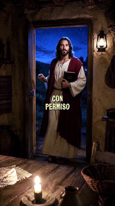 🌙 Cuando Jesús llama a tu puerta… tu vida puede cambiar para siempre ✨📖  #JesúsTeAma #FeEnDios #ParaTi