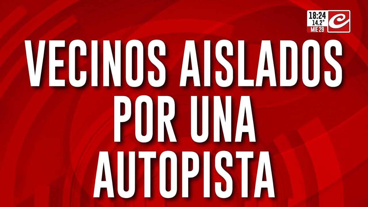 Vecinos aislados por una autopista: reclaman que constructora les cerró las calles