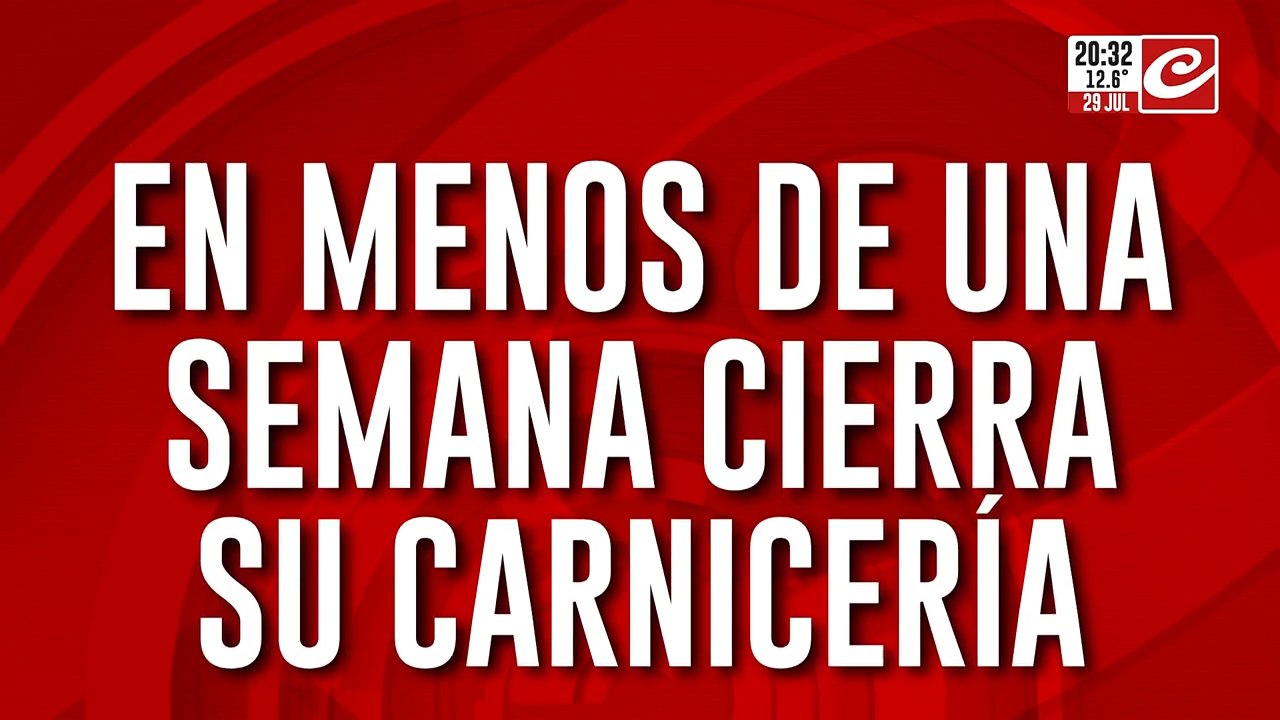 En menos de una semana cierra su carnicería: "Este mes debo $3 millones"