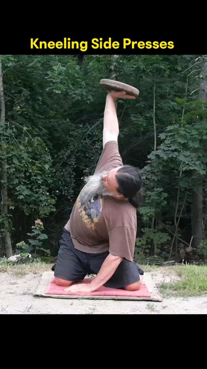 Kneeling Side Presses 50lb