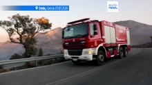 Grécia: fogo fora de controlo em Rethymno, ilha de Creta