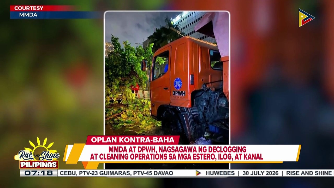 Ilang kalsada sa Metro Manila, binaha dahil sa mga pag-ulan; declogging at cleaning operations, isinagawa | ulat ni JM Thompson