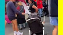 Fan abandona la carreola de su bebé para tomarse una foto con Harry Styles