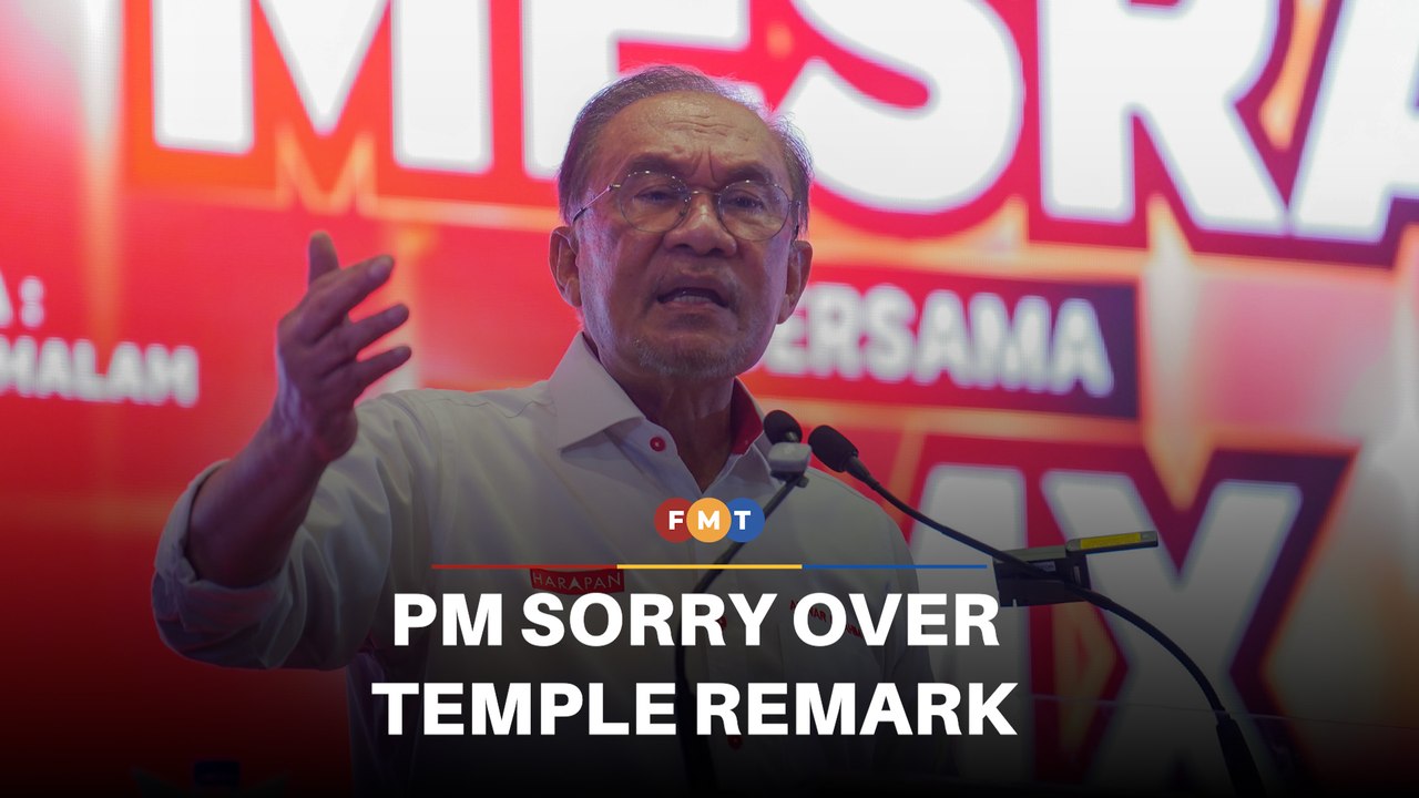 Anwar apologises over ‘illegal temples’ remark