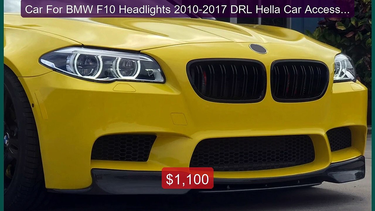 Car For BMW F10 Headlights 2010-2017 DRL Hella...