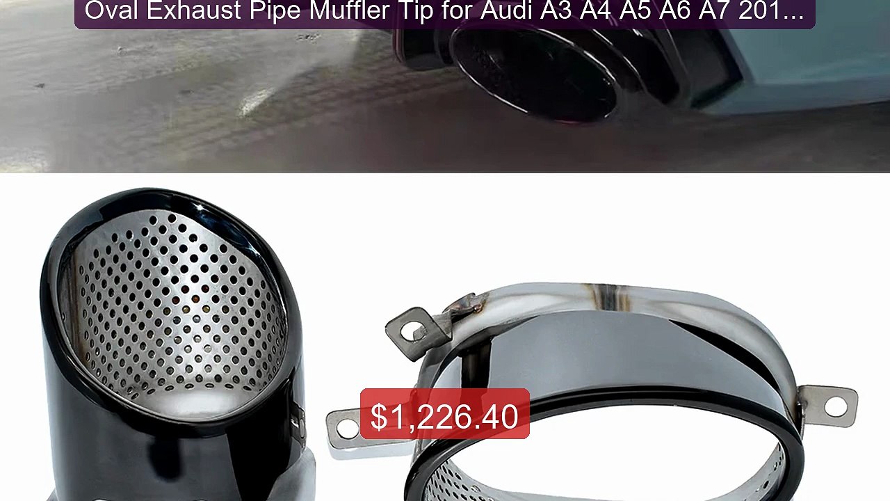 Oval Exhaust Pipe Muffler Tip for Audi A3 A4 A5...