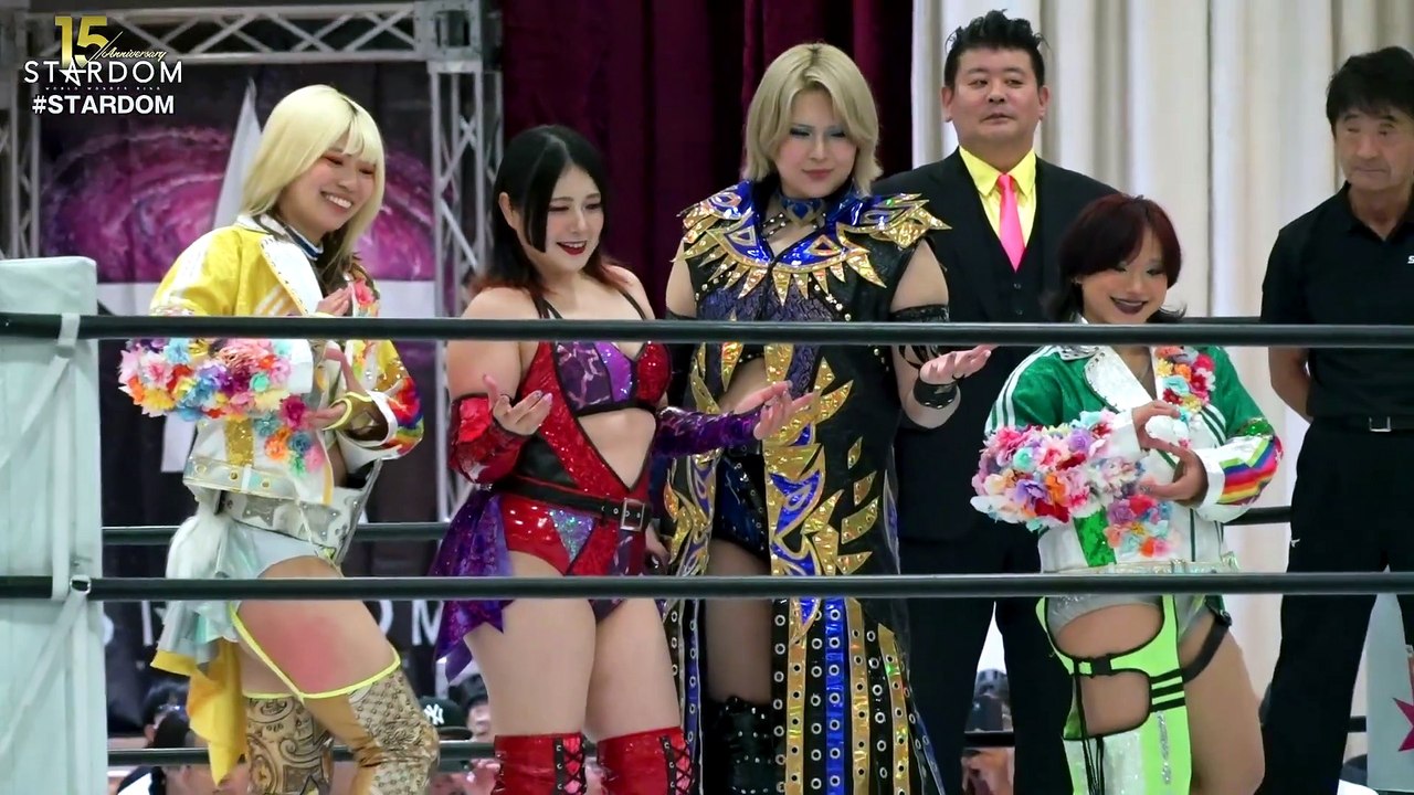 AZM, Miyu Amasaki, Starlight Kid, Mei Seira vs. Hanan, Saya Iida, Maika, HANAKO (STARDOM 2026.07.04)