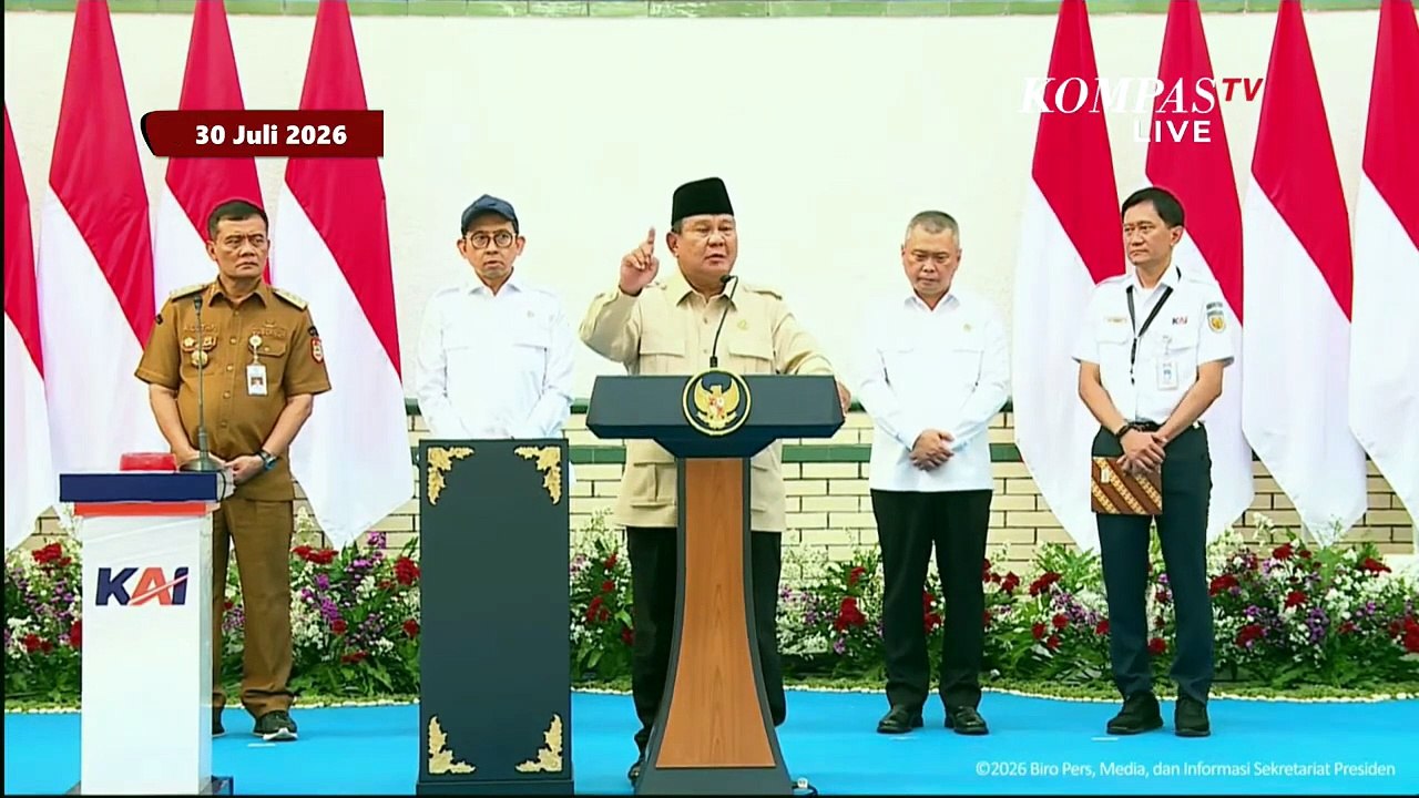 [FULL] Presiden Prabowo Resmikan Renovasi Stasiun Semarang Tawang: Soroti Kereta Cepat-Palang Pintu