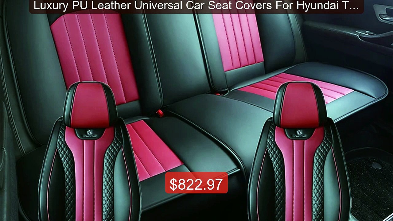 Luxury PU Leather Universal Car Seat Covers For...