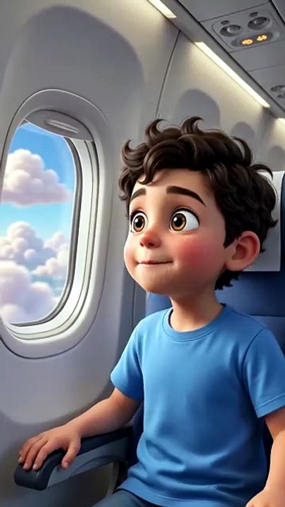 Azlaan in airplane
