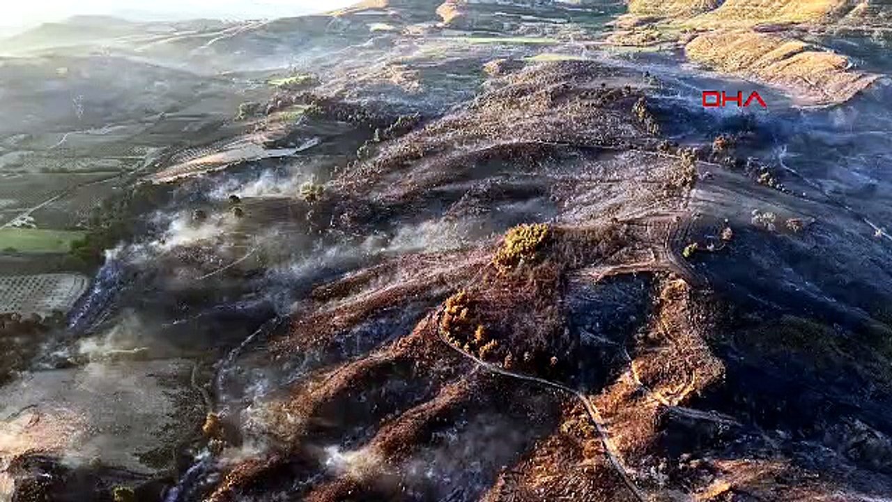 Ciğerlerimiz yandı! Çanakkale'deki yangından geriye bu görüntüler kaldı