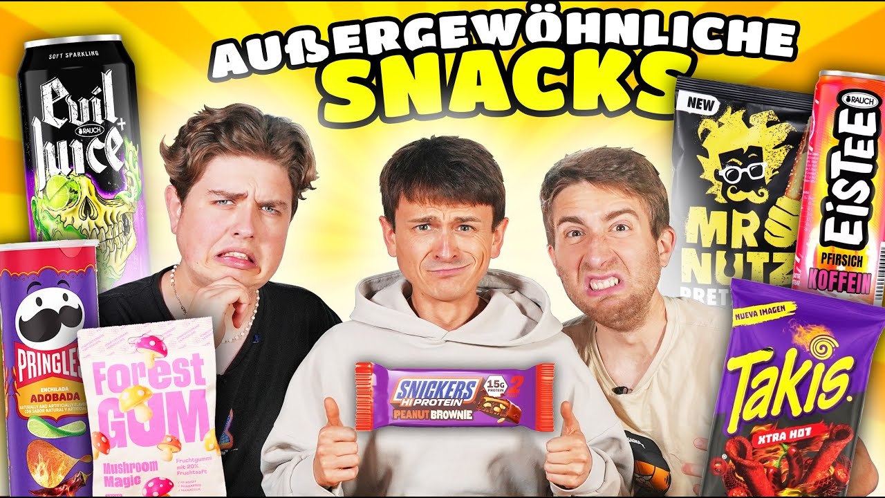 Wir ESSEN extrem außergewöhnliche SNACKS 🥨🍟 mit Smiley & Falco