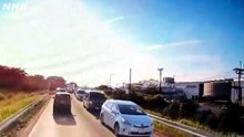 Взрыв ТЦ в Японии после землетрясения 7,1 балла попал на запись видеорегистратора