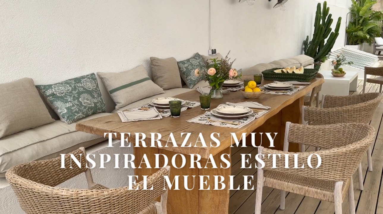 Terrazas muy inspiradoras estilo El Mueble