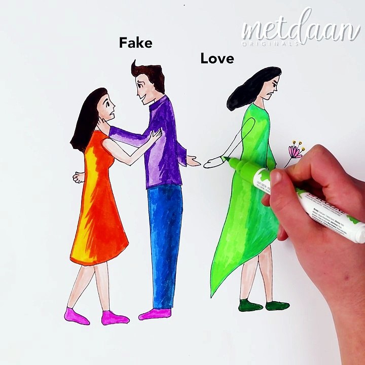 The difference between real and fake love! ❤️💔