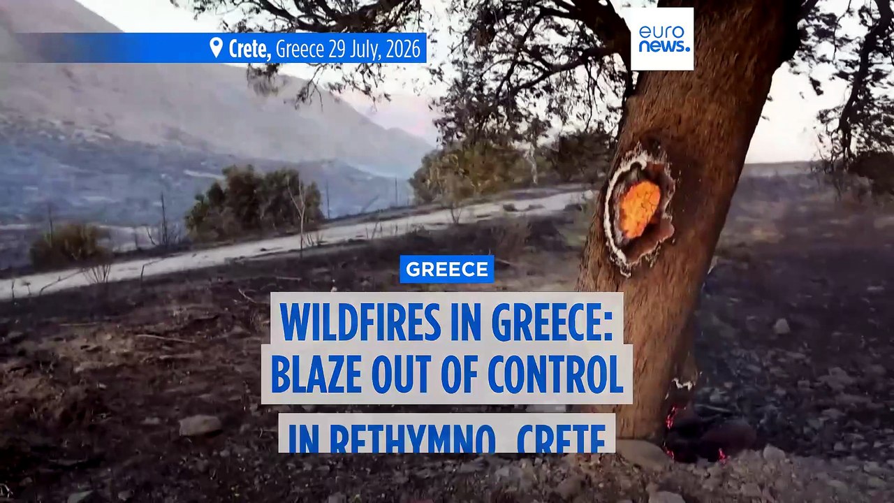 Wildfires in Greece: Blaze out of control near...