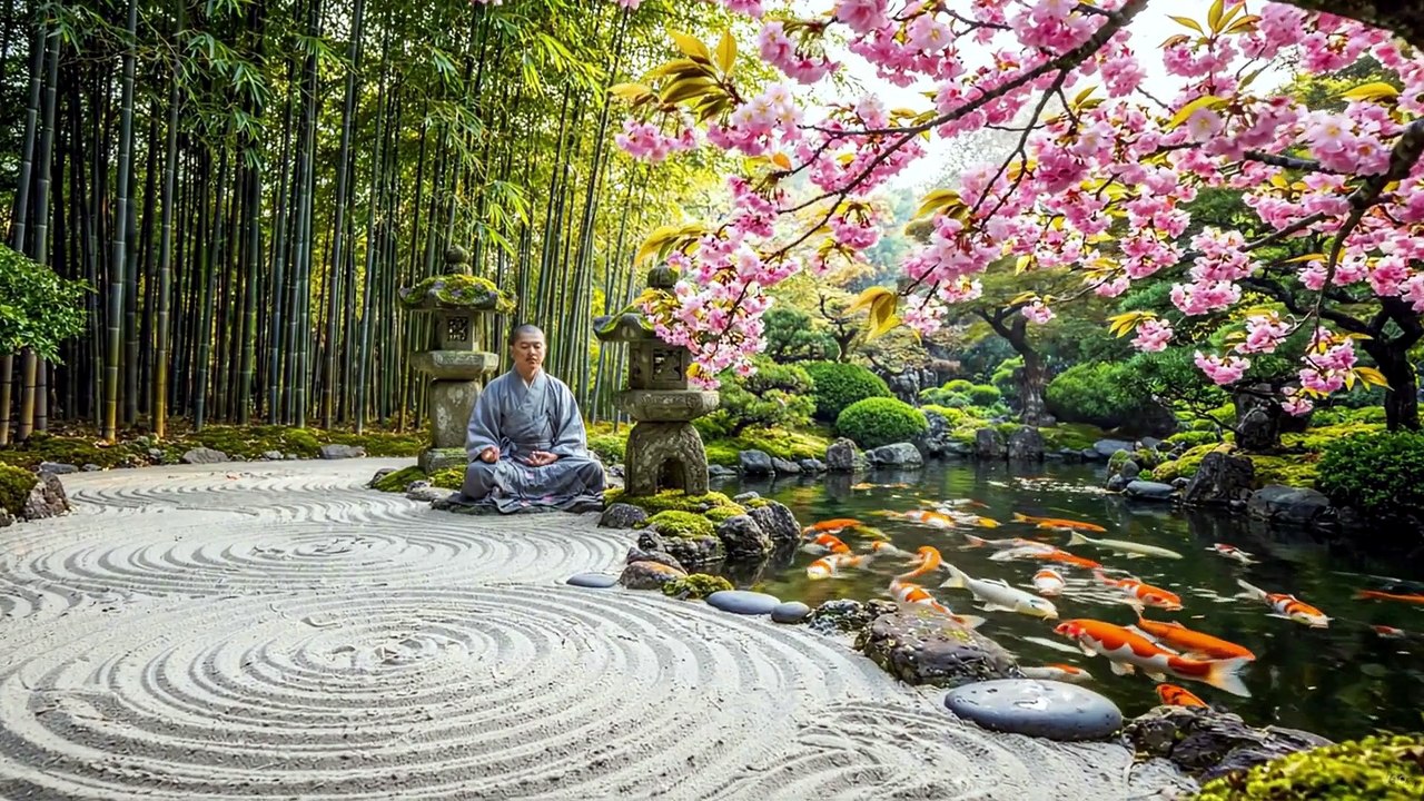 A Peaceful Japanese Zen Garden