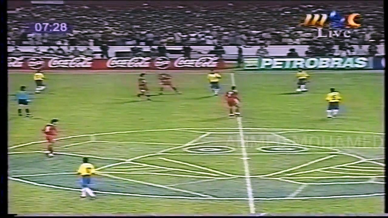 أسود الاطلس تتالق في بلاد السامبا رغم الهزيمه - البرازيل و المغرب ودي 1997 MBC