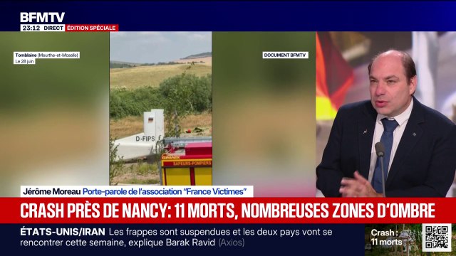 Crash d'avion près de Nancy: Aujourd'hui, on a des familles complètement sidérées , raconte Jérôme Moreau, porte-parole de l'association (France Victimes)