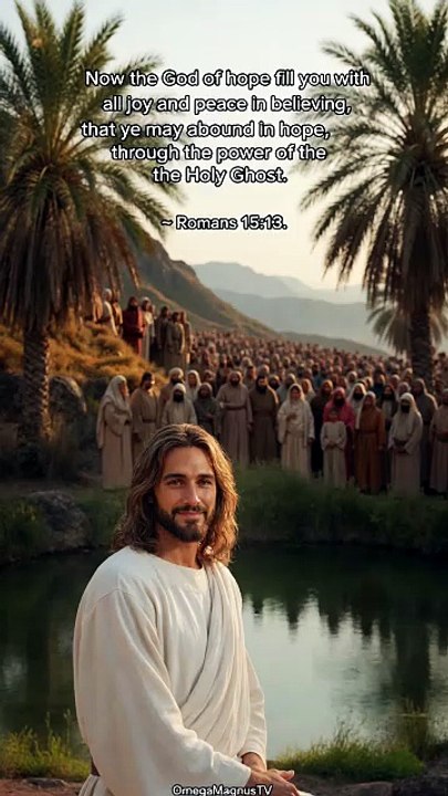 Jesus Christ ~ Now the God of hope fill you with all joy
