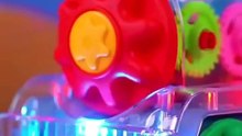Transparent Light Music Train with LED Lights – Bump & Go Educational Toy for Kids