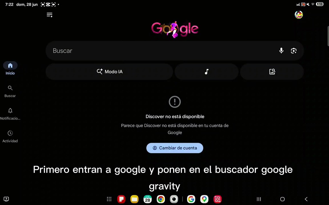 Tutorial como entrar a google gravity!