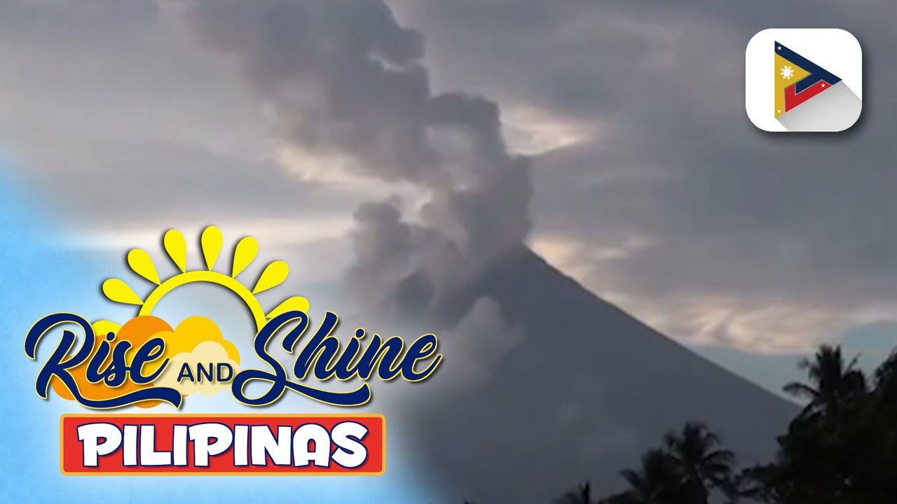 Lava effusion at pagdaloy ng pyroclastic density currents o uson, naitala ng Phivolcs sa Bulkang Mayon