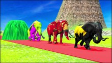 Teaser Paint Animals with marvel hero texture elephants   Fountain Crossing Animal Cartoon thu