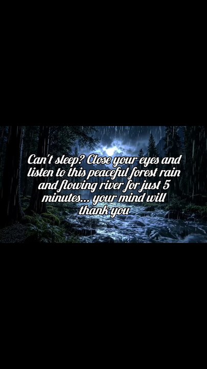 Nature's Best Sleep Therapy | Rain in the Forest with River Sounds | Relaxation & Stress Relief #rain #relax #deepsleep #trending #viral